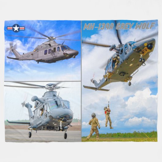 MH-139A GRIJZE WOLF FLEECE DEKEN (Voorkant (Horizontaal))