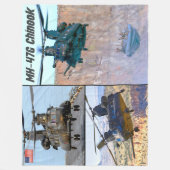 MH-47G CHINOOK FLEECE DEKEN (Voorkant)