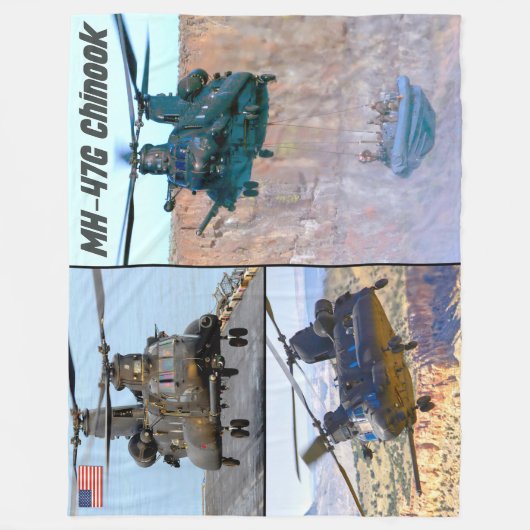 MH-47G CHINOOK FLEECE DEKEN (Voorkant)