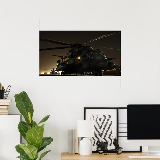 MH-53 Pave Low Helicopter Poster (Thuiskantoor)