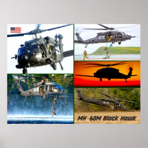 MH-60 M ZWARTE HAWK POSTER