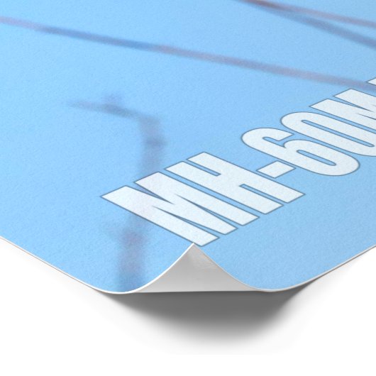 MH-60 M ZWARTE HAWK POSTER (Hoek)