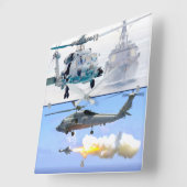 MH-60R SEAHAWK VIERKANTE KLOK (Hoek)