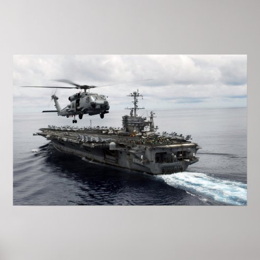 MH-60R Zee Hawk vertrekt de Stennis van USS John C Poster (Voorkant)