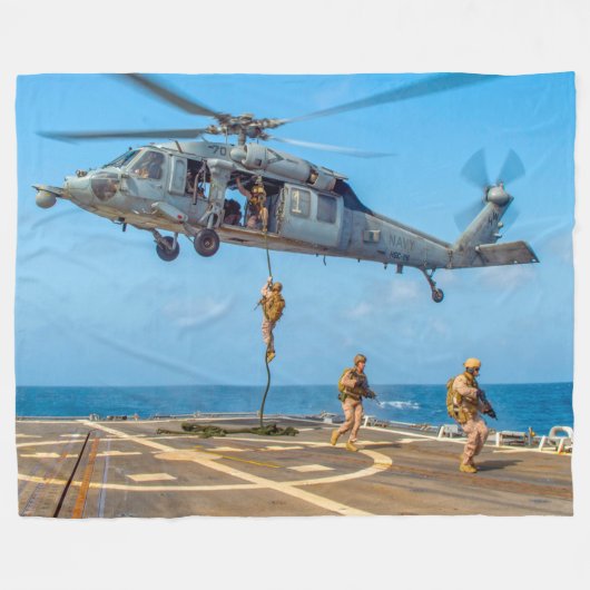 MH-60S SEAHAWK FLEECE DEKEN (Voorkant (Horizontaal))