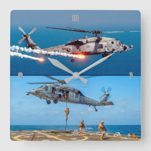 MH-60S SEAHAWK VIERKANTE KLOK