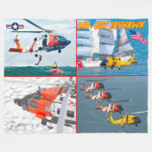 MH-60T JAYHAWK FLEECE DEKEN (Voorkant (Horizontaal))