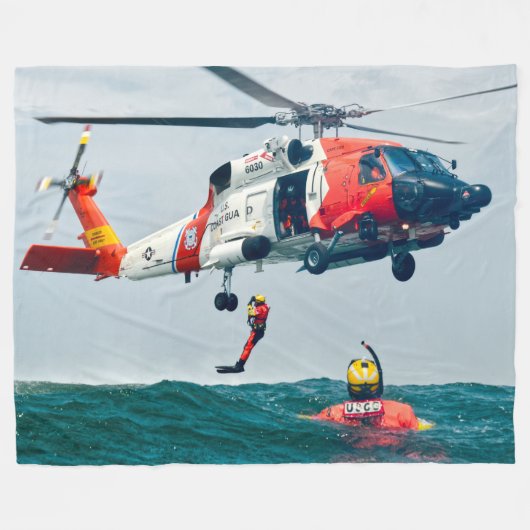 MH-60T JAYHAWK FLEECE DEKEN (Voorkant (Horizontaal))