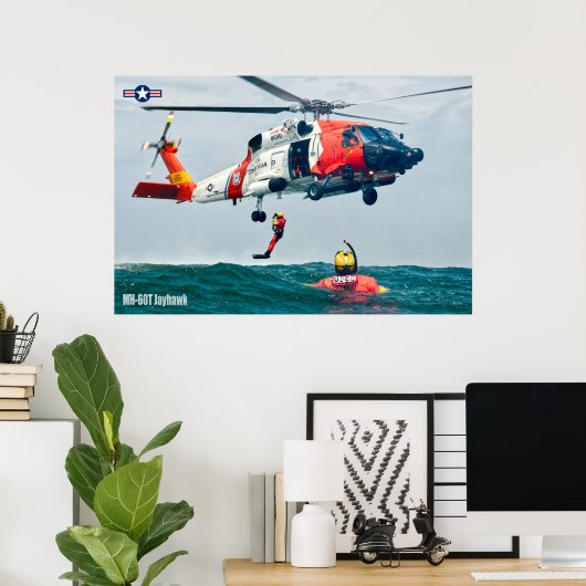 MH-60T JAYHAWK POSTER (Thuiskantoor)