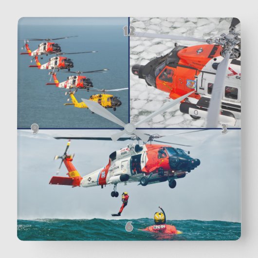 MH-60T JAYHAWK VIERKANTE KLOK (Voorkant)