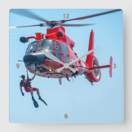 MH-65 DOLFIJN VIERKANTE KLOK