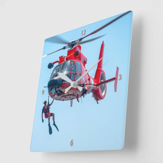 MH-65 DOLFIJN VIERKANTE KLOK (Hoek)