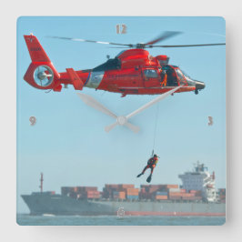 MH-65 DOLFIJN VIERKANTE KLOK