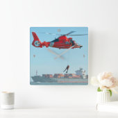 MH-65 DOLFIJN VIERKANTE KLOK (Huis)