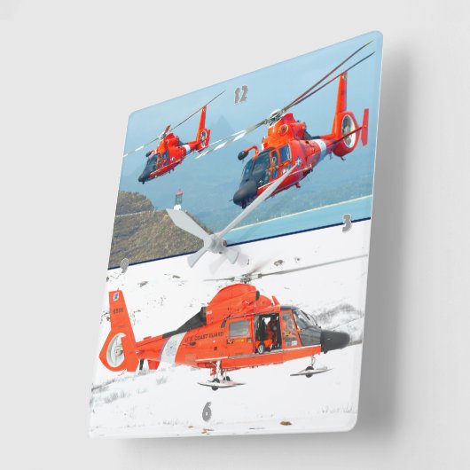 MH-65 DOLFIJN VIERKANTE KLOK (Hoek)