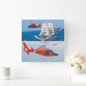 MH-65 DOLFIJN VIERKANTE KLOK (Huis)