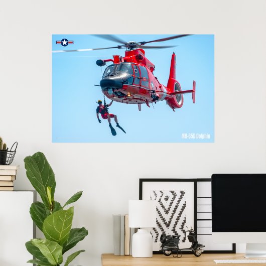 MH-65D DOLFIJN POSTER (Thuiskantoor)