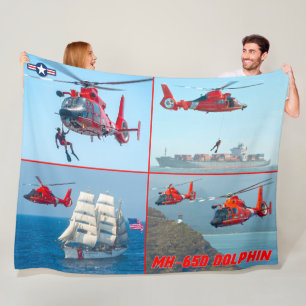 MH-65D DOLPHIN FLEECE DEKEN