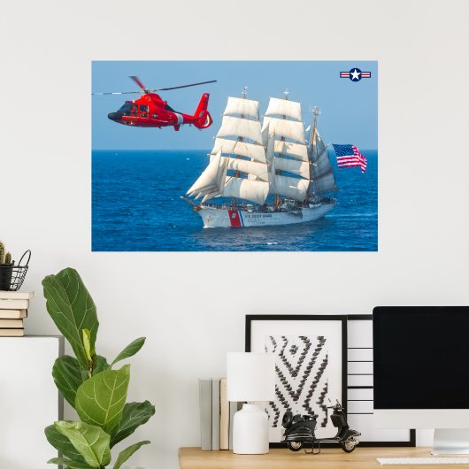 MH-65D DOLPHIN POSTER (Thuiskantoor)