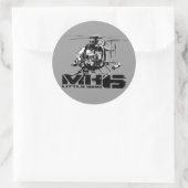 MH-6 Little Bird Classic Ronde Sticker (Tas)