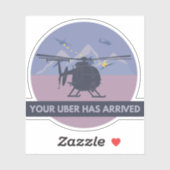 MH-6 Little Bird Helicopter Sticker (Vel)