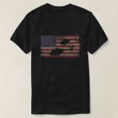 MH-6 Little Bird Helikopter American USA Vlag T-shirt (Design voorkant)