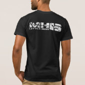 MH-6 Little Bird Mannen Basic Bella Canvas T-S T-shirt (Achterkant)