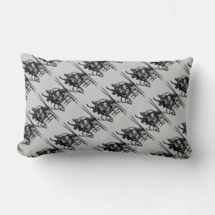 MH-6 Little Bird Polyester Lumbaal Kussen 13 "x 21