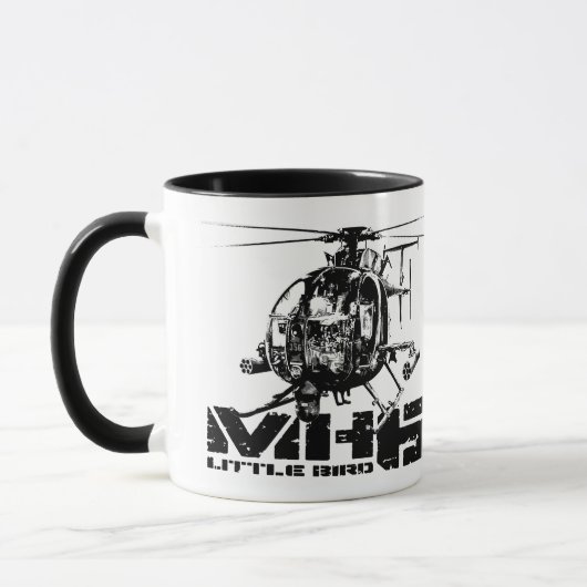 MH-6 Little Bird Ringer Coffee Mok (Links)