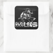 MH-6 Little Bird Square Stickers (Tas)