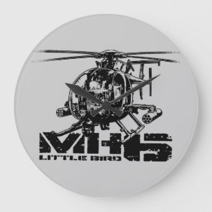 MH-6 Little Bird Wall Clock Grote Klok
