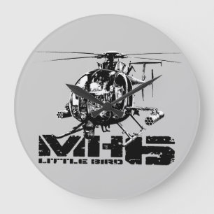 MH-6 Little Bird Wall Clocks Grote Klok