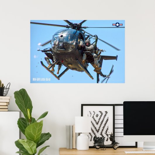 MH-6M LITTLE BIRD POSTER (Thuiskantoor)