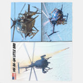 MH/AH-6M KLEINE VOGEL FLEECE DEKEN (Voorkant)