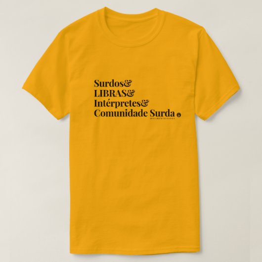 MH Basic - Comunidade Surda T-shirt (Design voorkant)