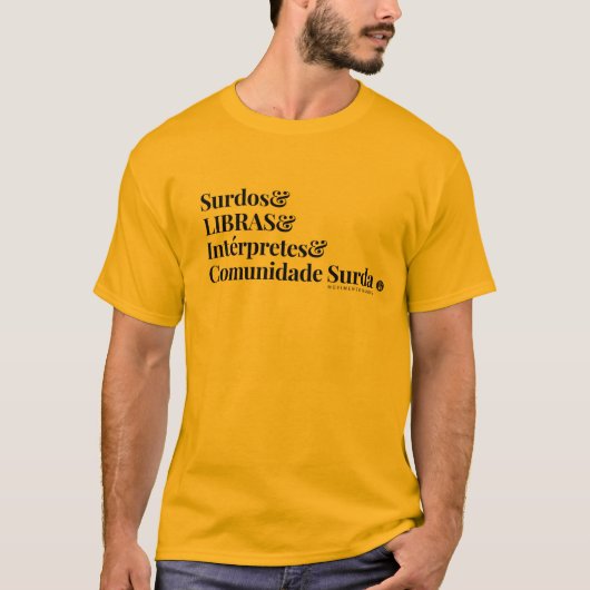 MH Basic - Comunidade Surda T-shirt (Voorkant)