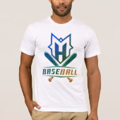 MH Honkbal Amerikaanse vlag T-shirt (Voorkant)