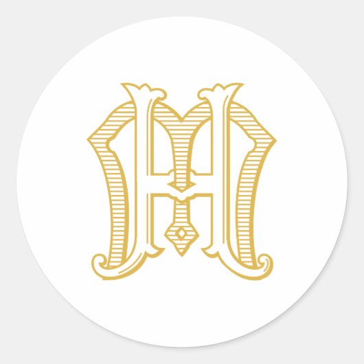 MH Monogram of HM Monogram Sticker (Voorkant)