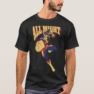 Mha All Might Vintage 90's Actiehouding Superheld T-shirt