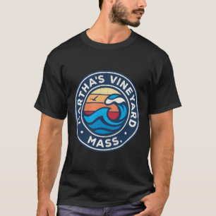 Mha'S Vineyard Massachusetts Ma Zeevaartgolven De T-shirt