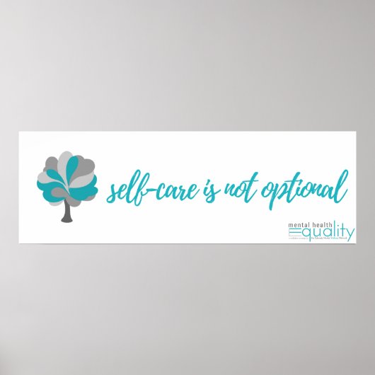 MHEW-Poster: Self-Care is niet optioneel Poster (Voorkant)