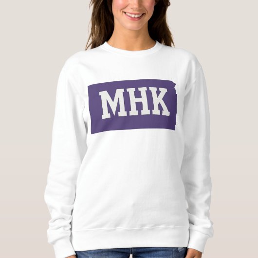 MHK Kansas | Manhattan KS State Afkorting Trui (Voorkant)