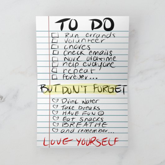 MHM - Zelfliefde Kaart (Binnen)