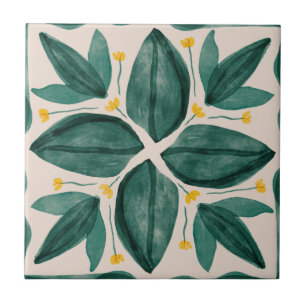 MHN Green and Yellow Tile Collectie Tegeltje