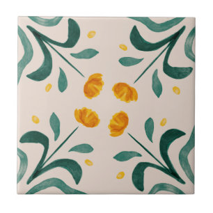 MHN Green en Yellow Tegel Collectie Tegeltje