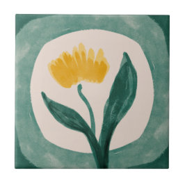 MHN Green en Yellow Tegel Collectie Tegeltje