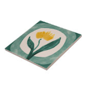 MHN Green en Yellow Tegel Collectie Tegeltje (Zijkant)