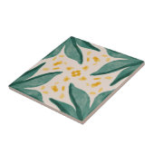 MHN Green en Yellow Tegel Collectie Tegeltje (Zijkant)