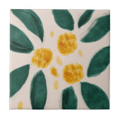 MHN Green en Yellow Tegel Collectie Tegeltje (Voorkant)