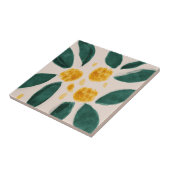 MHN Green en Yellow Tegel Collectie Tegeltje (Zijkant)